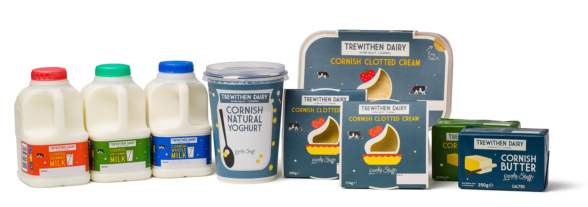 Trewithen Dairy product range