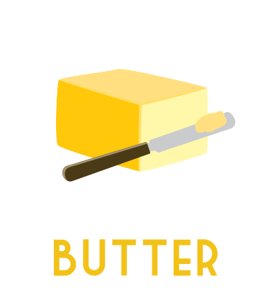 Delicious fresh butter