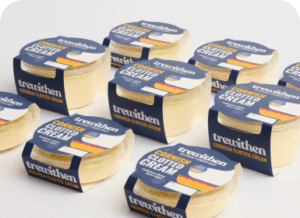 Various sizes of cornish clotted cream