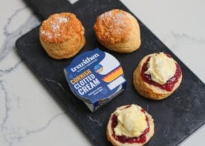 Clotted cream and Cornish scones