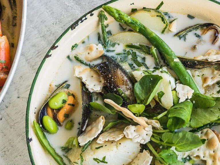 Haddock and mussel chowder